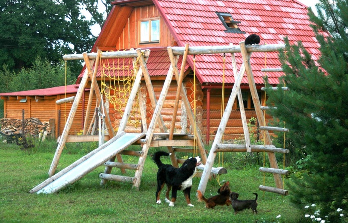 children’s playground at the dacha