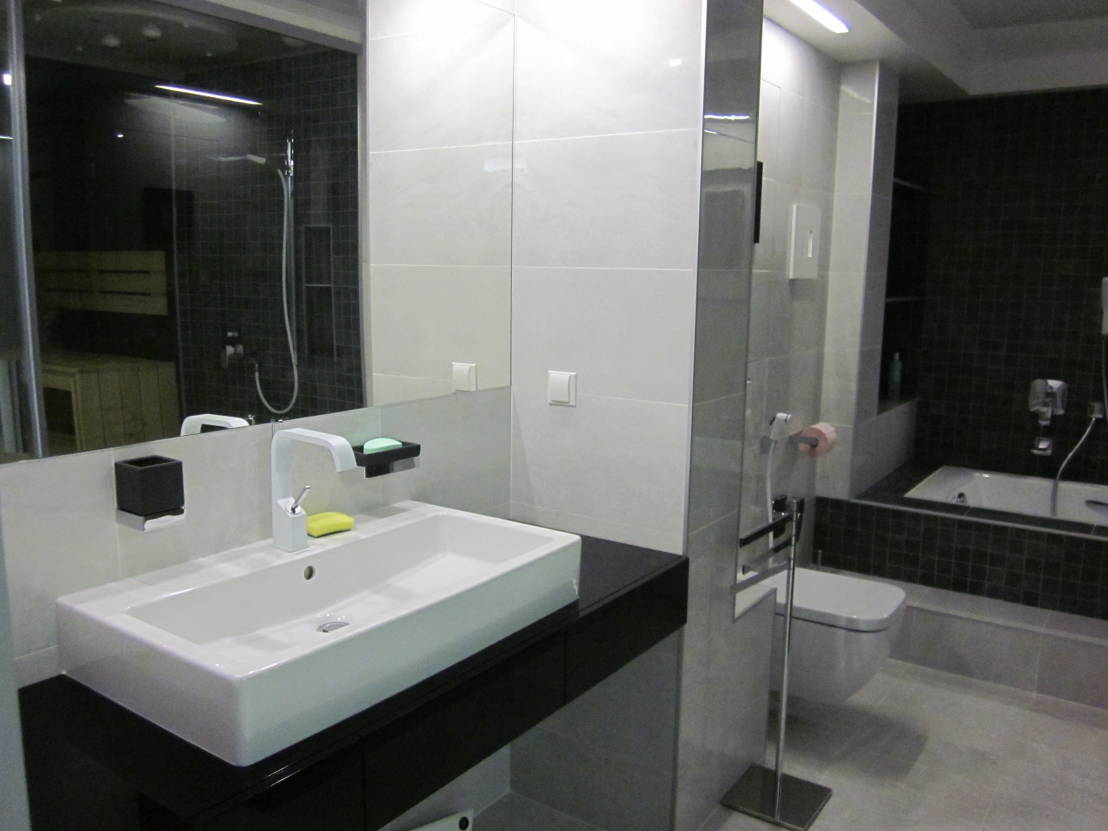 interior in bathroom