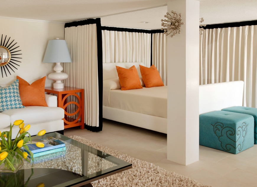 combined living‑room‑bedroom