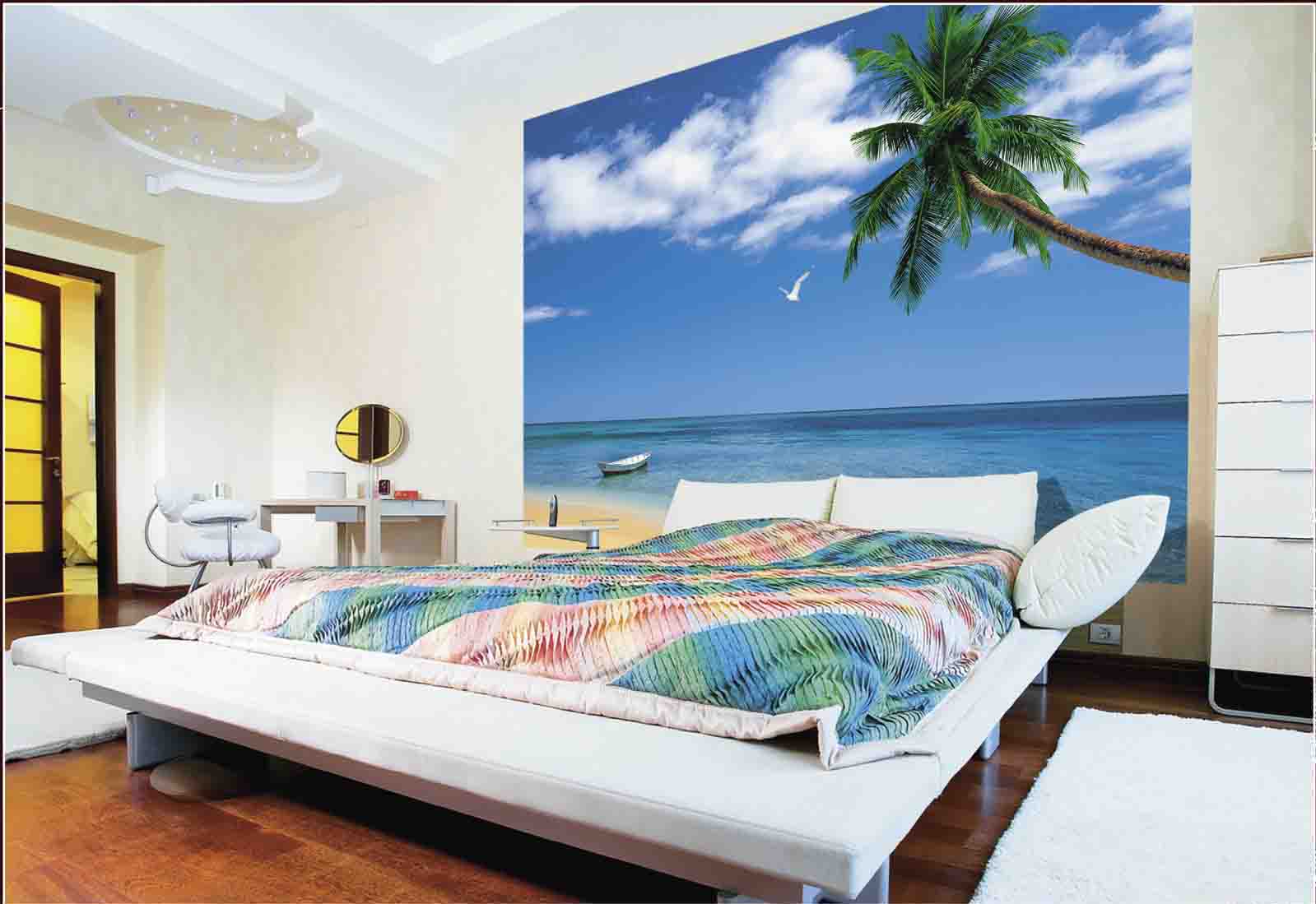 photo wallpaper in interior