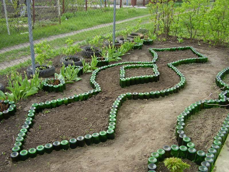Dacha flower bed