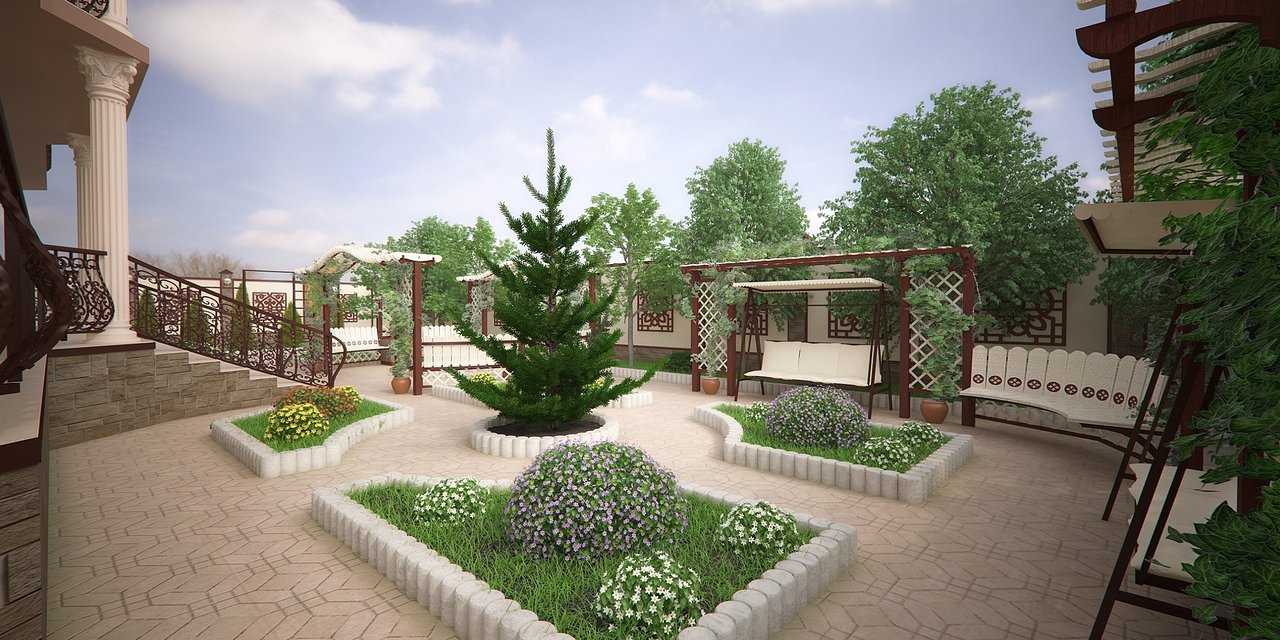 Private house landscape