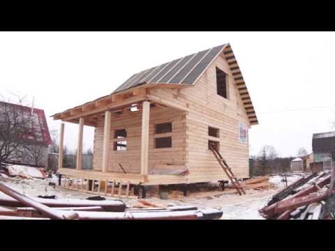 Древцентр Дом из бруса 6х6 за 7 дней