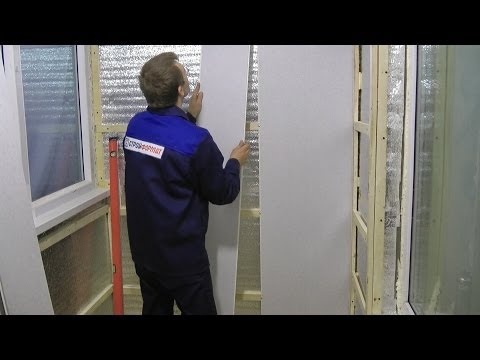 Отделка стен панелями ПВХ на лоджии