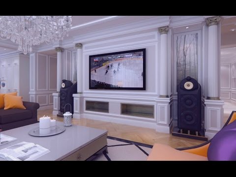 Интерьер квартиры в темно-светлых тонах