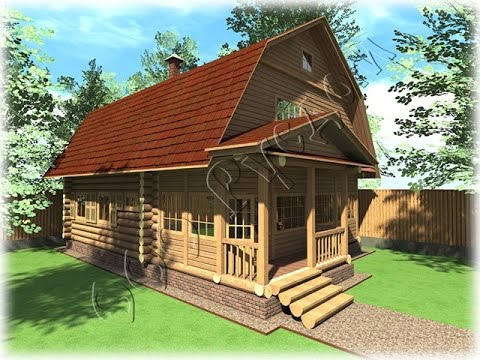 Классический дачный дом Дачник-1 с мансардой. Проект