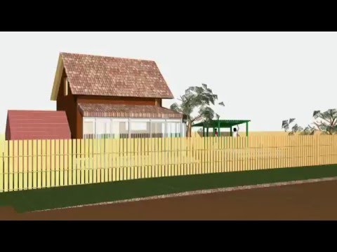 Бюджетный коттедж с мансардой