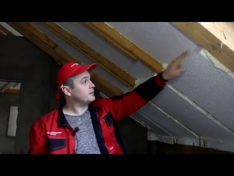 Утепление крыши в Нагаево Премиум. Утепление мансарды пенопластом изнутри.