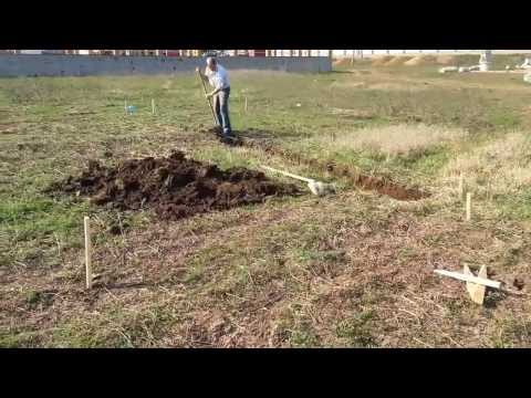 начало строительства нового дома! Разбивка участка и фундамента!