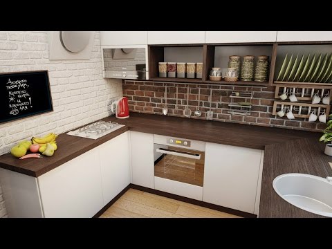 Идеи дизайна маленькой кухни  Идеи 2016 года!!!