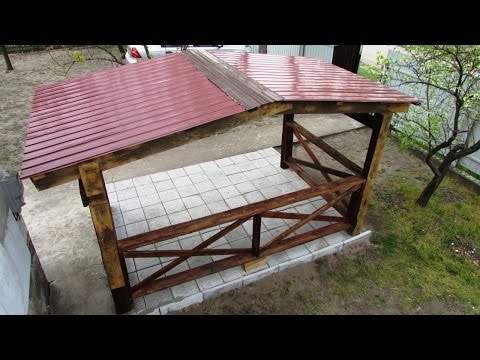 Деревянная беседка своими руками