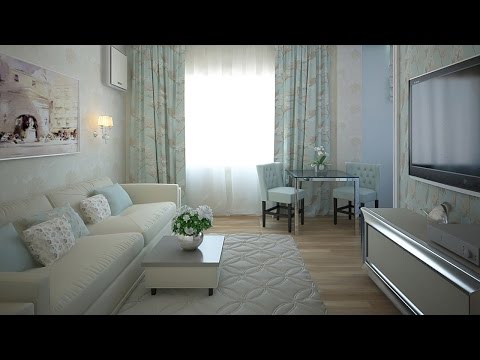 Дизайн 2 комнатной квартиры в стиле Laura Ashley (Лора Эшли), 56 м2