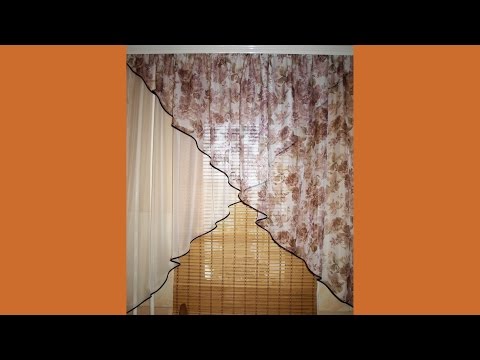 Шьём шторы на кухню