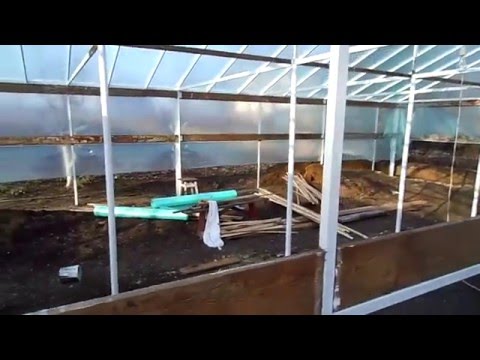 СТРОИТЕЛЬСТВО ЗИМНЕЙ ТЕПЛИЦЫ часть 2