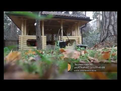 Уникальные срубы домов из бревна ручной рубки.