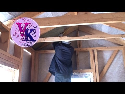 Строительство дачного домика // Начинаем внутреннюю отделку