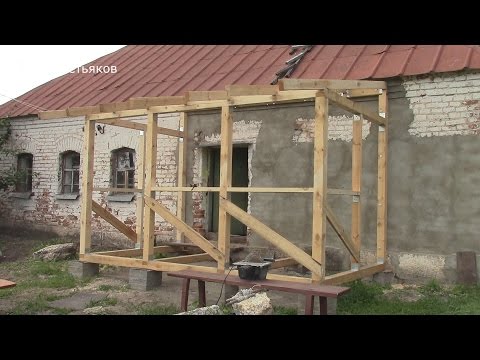 Веранда своими руками. Часть 2. Каркас. Домик в деревне.