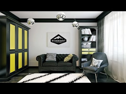 Комната для подростка мальчика. Стильная комната для подростка.