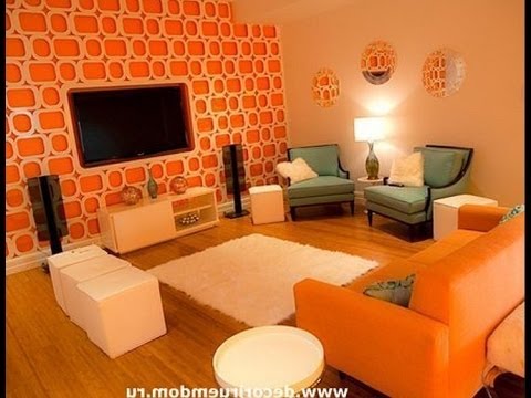 Оранжевый интерьер яркий как апельсин
