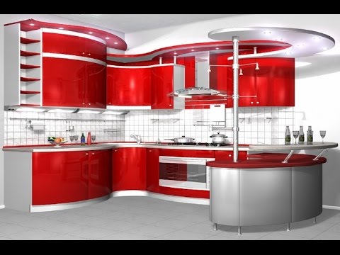 Красная кухня дизайн фото