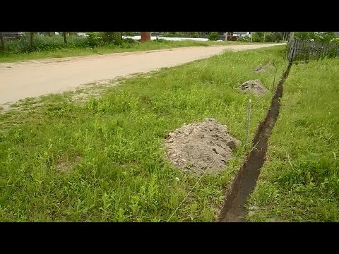Установка забора из профнастила,своими руками ч.1