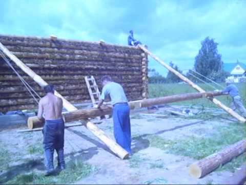 Как построить сельский дом. Рубим срубы