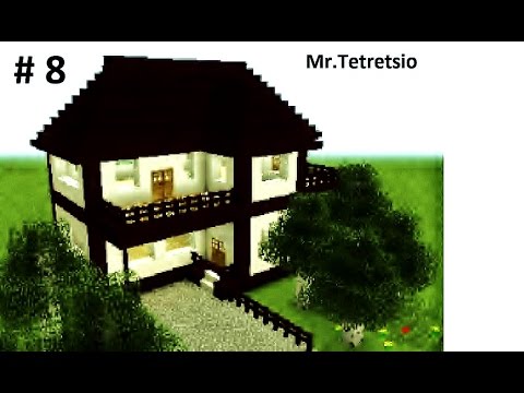 Большой двухэтажный дом. Large two-storey house! Красивые дома в Майнкрафт. Эпизод #8