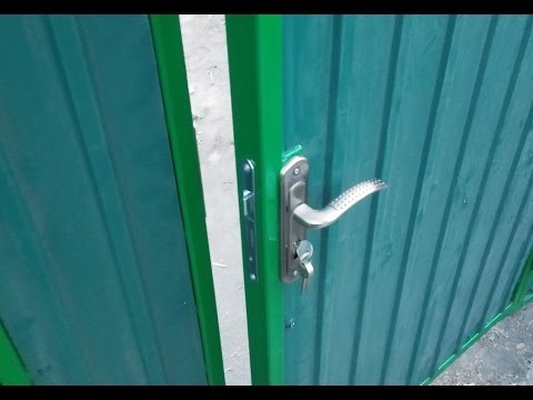 ВОРОТА ИЗ ПРОФНАСТИЛА Часть 1.