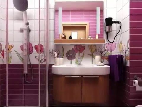 Интерьер ванной комнаты совмещенной с туалетом