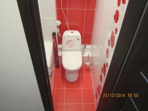 Дизайн и ремонт туалета керамикой и пластиком