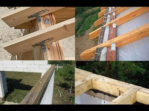 Крепление стропил односкатной крыши