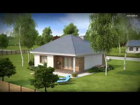4M464 Проект одноэтажного дома с крытой террасой