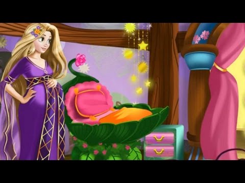 Беременная Рапунцель выбирает декор для детской! Игра для девочек!