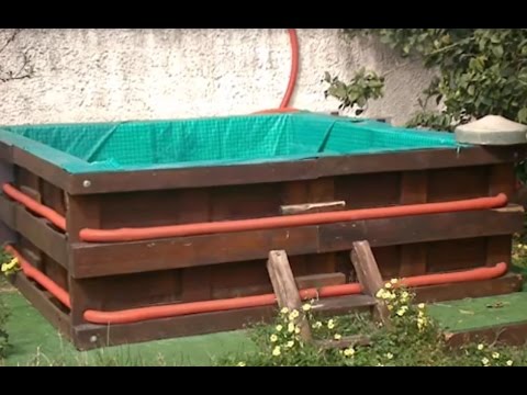 Бассейн из поддонов своими руками