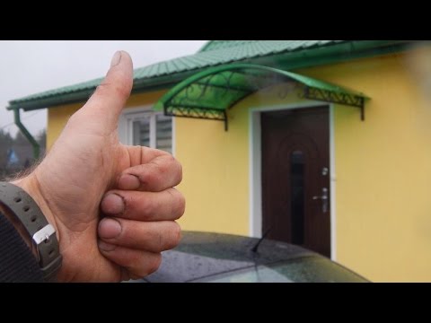 Как сделать козырек над крыльцом своими руками