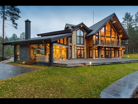 Интерьер дома из клееного бруса. Проекты из клееного бруса.