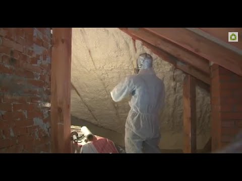 Утепление крыши изнутри напыляемым ППУ + отзыв довольного клиента